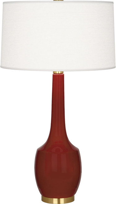 Robert Abbey OX701 Delilah Modern Oxblood Glazed Ceramic Lighting Table Lamp 