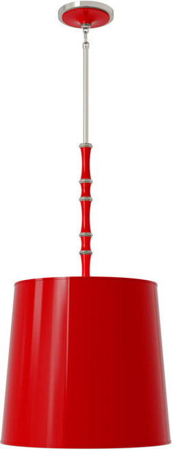 Robert Abbey RR190X Kane Modern Ruby Red Drum Drop Lighting Fixture 