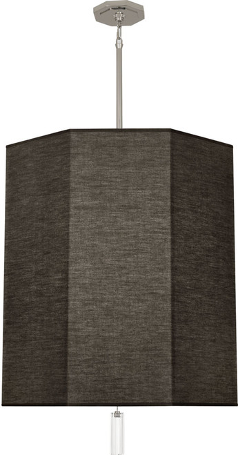 Robert Abbey RB203 Kate Contemporary Polished Nickel Drum Hanging Pendant Lighting 