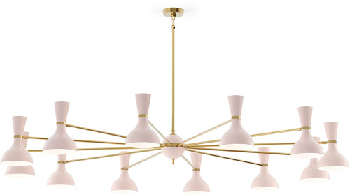 Robert Abbey RW12RW Clare Modern Modern Brass Hanging Chandelier 