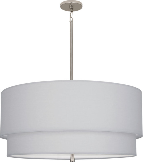 Robert Abbey PG140 Decker Modern Polished Nickel Drum Lighting Pendant 