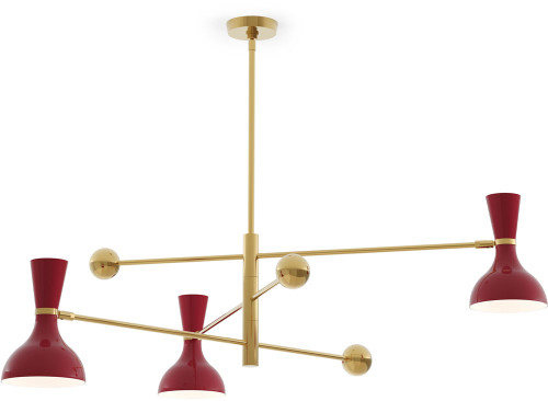 Robert Abbey OX10OX Clare Modern Modern Brass Chandelier Lighting 