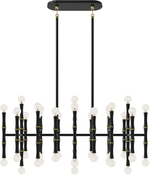 Robert Abbey OS77 Kane Obsidian Island Light Fixture 