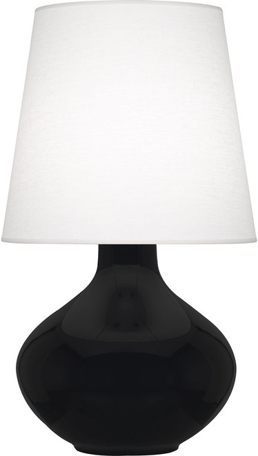Robert Abbey OS993 June Modern Obsidian Glazed Ceramic Lighting Table Lamp 