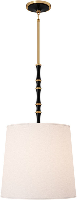 Robert Abbey OS189 Kane Contemporary Obsidian Drum Drop Lighting Fixture 