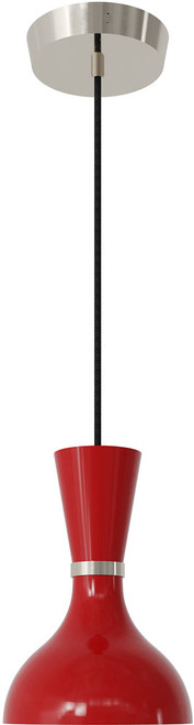 Robert Abbey RR02RR Clare Contemporary Polished Nickel Mini Hanging Pendant Lighting 