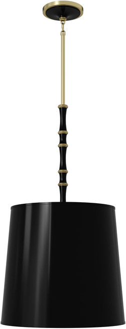 Robert Abbey OS189X Kane Contemporary Obsidian Drum Ceiling Pendant Light 