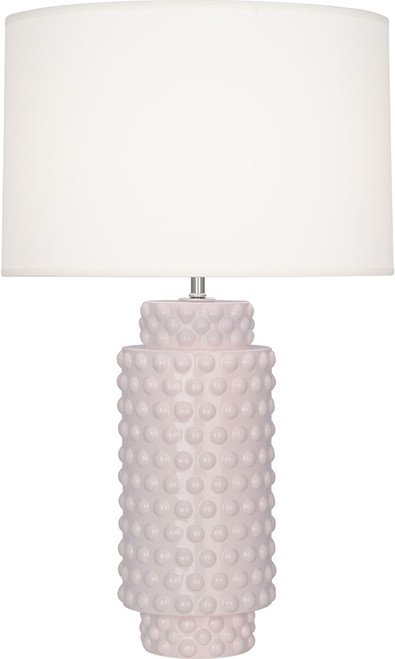 Robert Abbey RW800 Dolly Contemporary Rose Water Glazed Textured Ceramic Table Lighting 