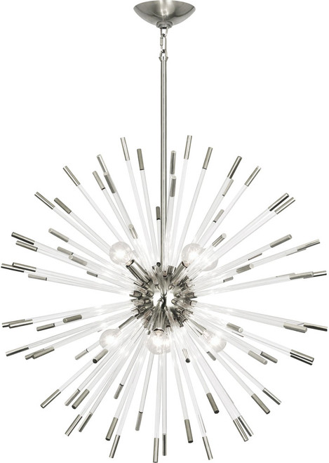 Robert Abbey S166 Andromeda Contemporary Polished Nickel Ceiling Chandelier 