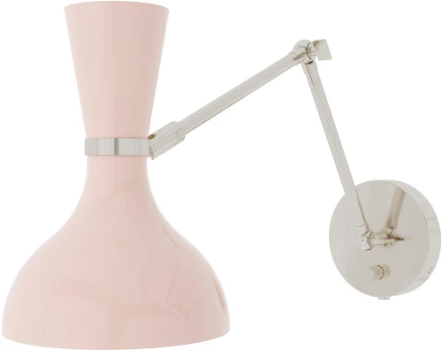 Robert Abbey RW19RW Clare Contemporary Polished Nickel Wall Swing Arm Lamp 