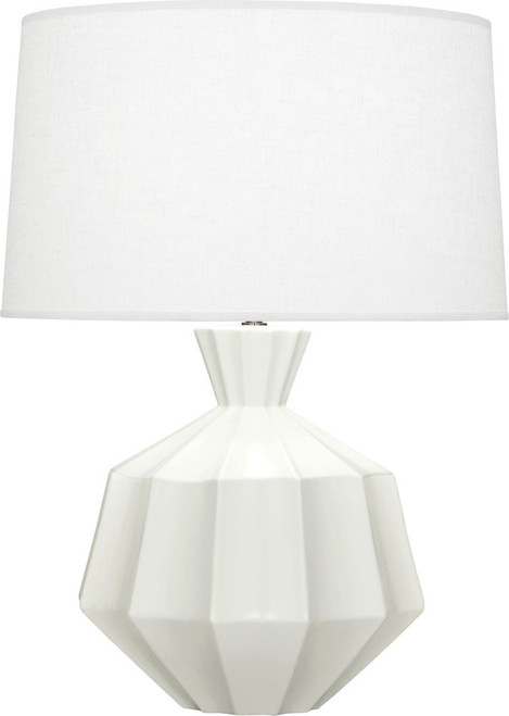 Robert Abbey MLY17 Orion Modern Matte Lily Glazed Ceramic Table Lighting 