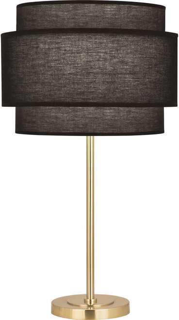 Robert Abbey RB130 Decker Contemporary Modern Brass Side Table Lamp 