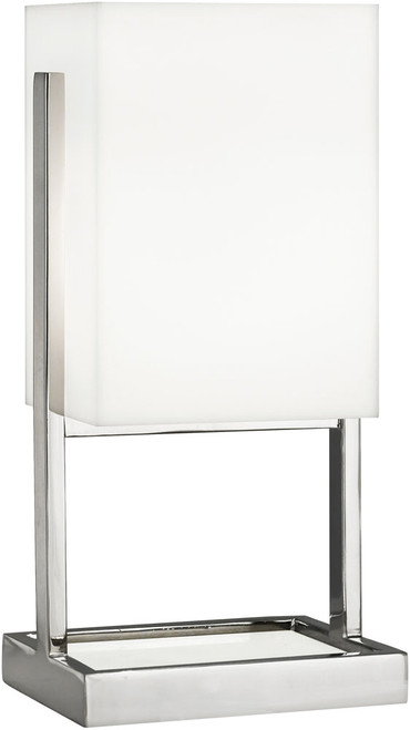 Robert Abbey S195 Nikole Contemporary Polished Nickel Table Top Lamp 