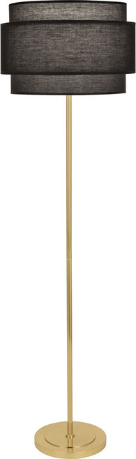 Robert Abbey RB132 Decker Contemporary Modern Brass Floor Lamp Light 