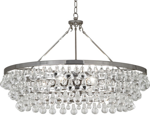 Robert Abbey S1004 Bling Modern Polished Nickel Chandelier Lighting 