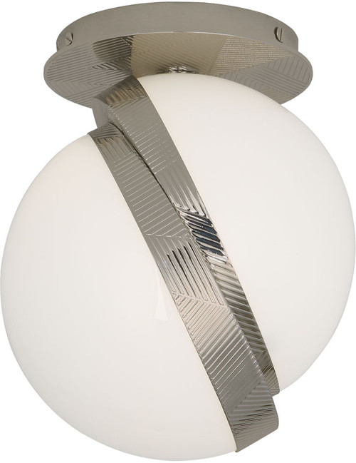 Robert Abbey S623 Brut Contemporary Polished Nickel LED Ceiling Light 