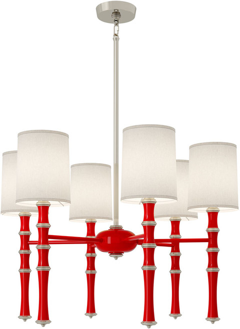 Robert Abbey RR188 Kane Contemporary Ruby Red Lighting Chandelier 