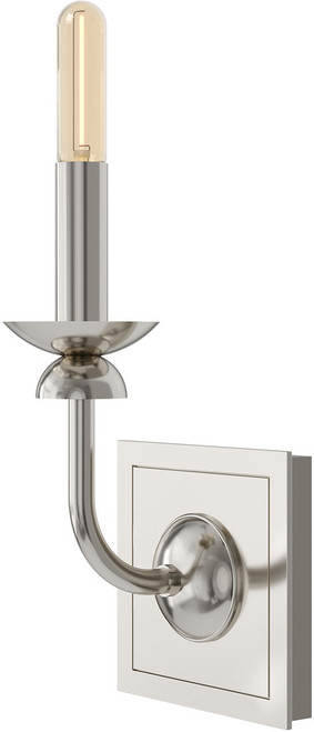 Robert Abbey S273 William Contemporary Polished Nickel Wall Light Fixture 