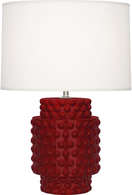 Robert Abbey SA801 Dolly Modern Sangria Glazed Textured Ceramic Table Lamp Lighting 
