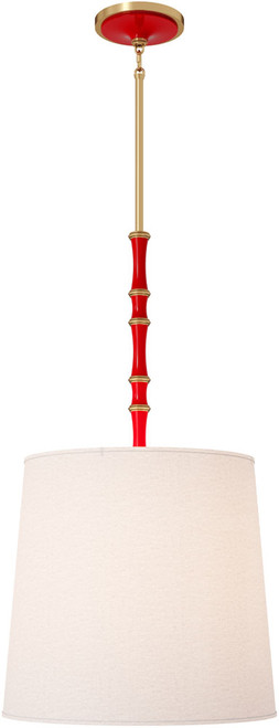 Robert Abbey RR189 Kane Modern Ruby Red Drum Lighting Pendant 