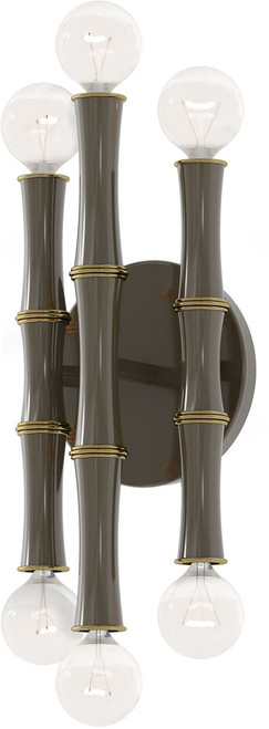 Robert Abbey ST75 Kane Contemporary Smokey Taupe Light Sconce 