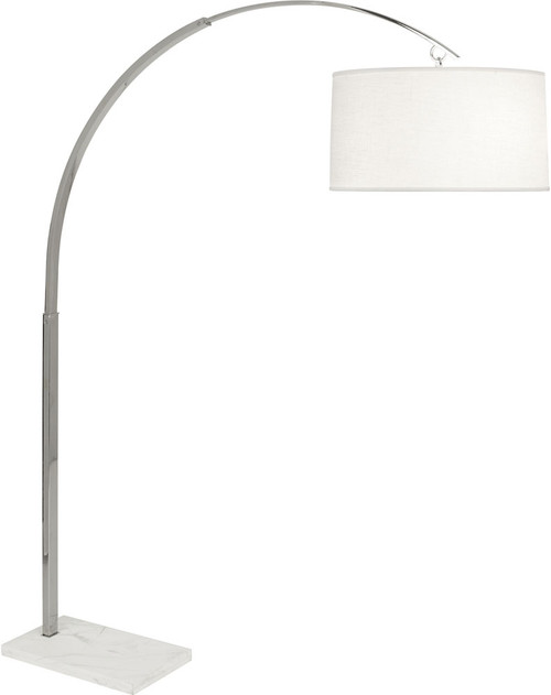 Robert Abbey S2287 Archer Contemporary Polished Nickel Floor Lamp Lighting 