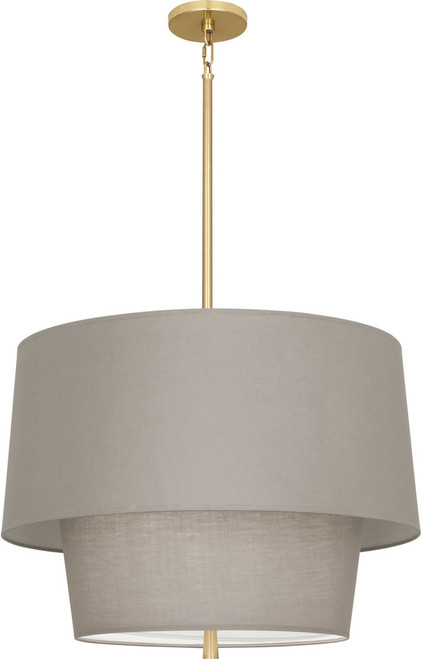 Robert Abbey SG137 Decker Contemporary Modern Brass Drum Pendant Lighting 