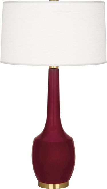 Robert Abbey SM701 Delilah Contemporary Sugar Plum Glazed Ceramic Table Top Lamp 
