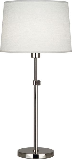Robert Abbey S462 Koleman Modern Polished Nickel Table Lamp 