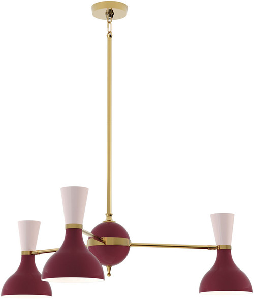 Robert Abbey SM03RW Clare Modern Modern Brass Hanging Chandelier 