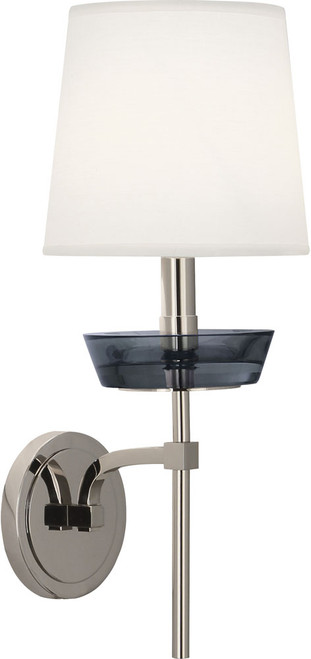 Robert Abbey S629 Cristallo Contemporary Polished Nickel Wall Sconce Light 