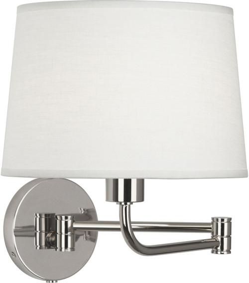 Robert Abbey S464 Koleman Contemporary Polished Nickel Swing Arm Wall Lamp 