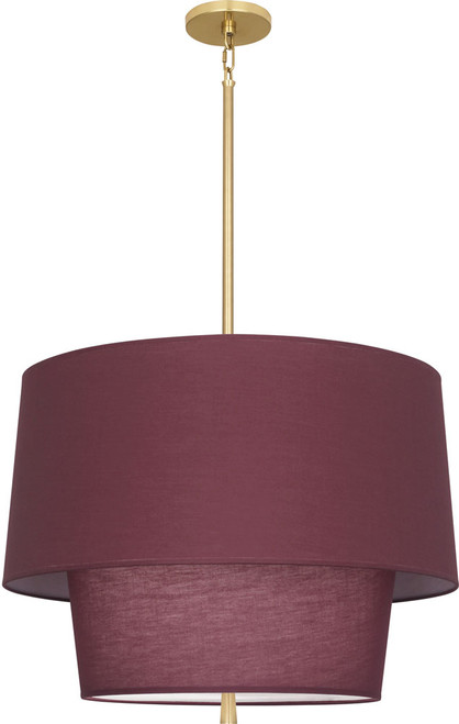 Robert Abbey VW137 Decker Contemporary Modern Brass Drum Hanging Lamp 