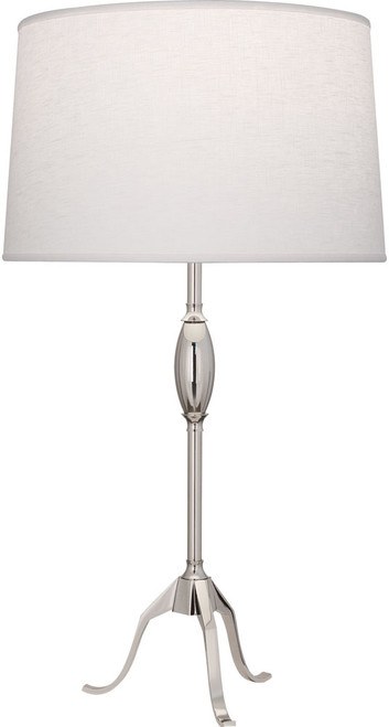 Robert Abbey S465 Grace Modern Polished Nickel Table Lamp 