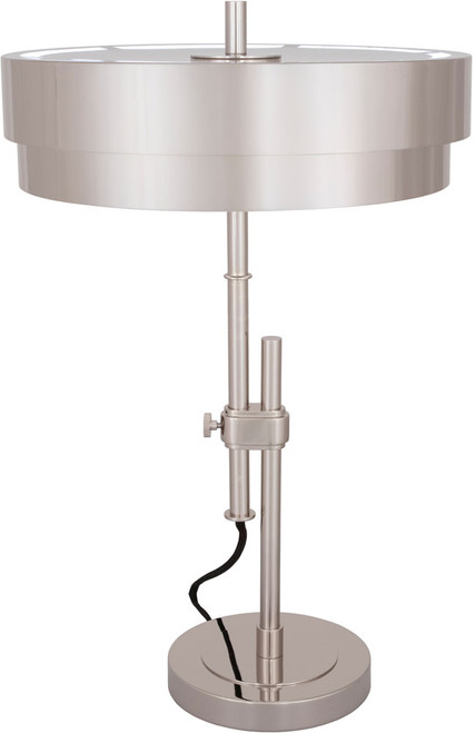 Robert Abbey S913 Elliott Contemporary Polished Nickel LED Desktop Lamp 