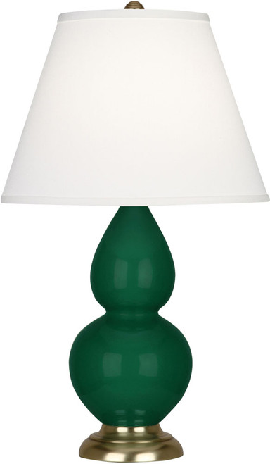 Robert Abbey DOUBLE-JUNGLE-PEARL-ACCENT-LAMP Double Gourd Contemporary Jungle Glazed Ceramic Table Lamp Lighting 