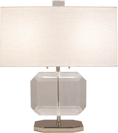 Robert Abbey S1197 Jacqueline Contemporary Polished Nickel Table Light 