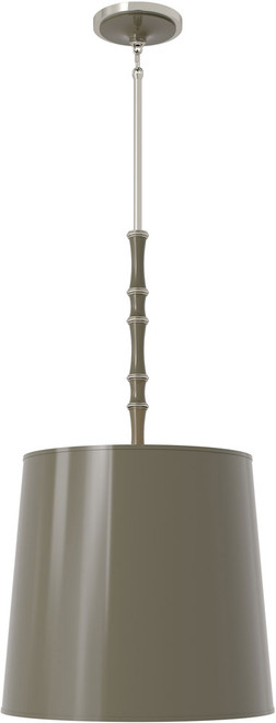 Robert Abbey ST190X Kane Contemporary Smokey Taupe Drum Hanging Lamp 
