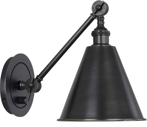 Robert Abbey Z2417 Alloy Modern Deep Patina Bronze Wall Swing Arm Lamp 