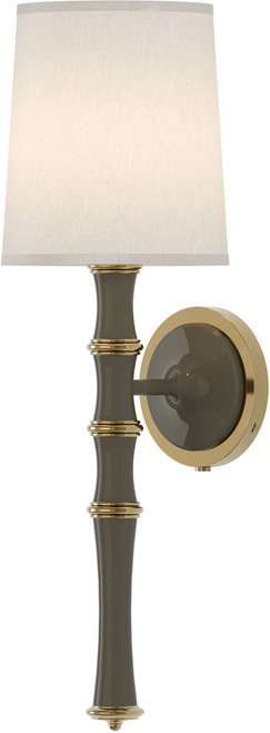 Robert Abbey ST87 Kane Contemporary Smokey Taupe Wall Light Sconce 