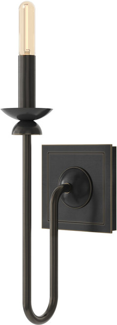 Robert Abbey Z275 William Modern Deep Patina Bronze 5" Light Sconce 