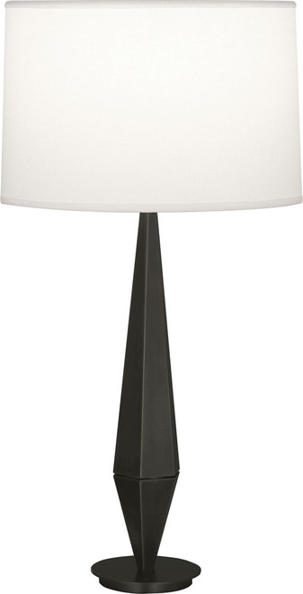 Robert Abbey Z253 Wheatley Contemporary Deep Patina Bronze Side Table Lamp 