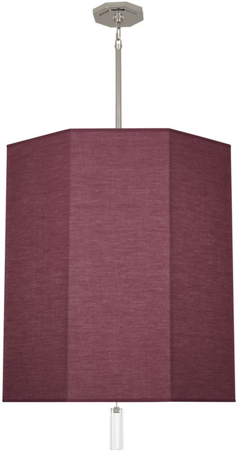 Robert Abbey VW203 Kate Modern Polished Nickel Drum Hanging Lamp 