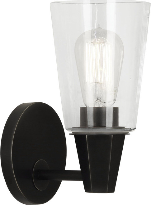Robert Abbey Z254C Wheatley Contemporary Deep Patina Bronze Wall Lighting 