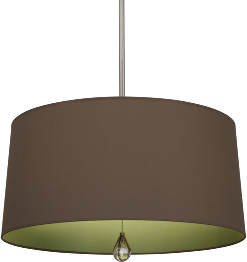 Robert Abbey WB333 Custis Modern Polished Nickel Drum Drop Ceiling Lighting 