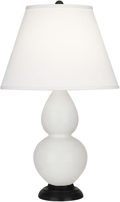 Robert Abbey DOUBLE-LILY-PEARL-ACCENT-LAMP Double Gourd Modern Lily Glazed Ceramic Table Light 
