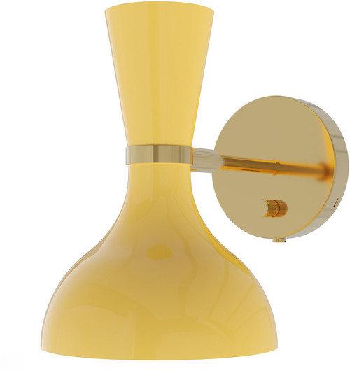 Robert Abbey SU05SU Clare Contemporary Modern Brass Wall Sconce Lighting 