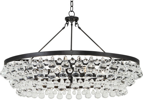 Robert Abbey Z1004 Bling Contemporary Deep Patina Bronze Chandelier Light 