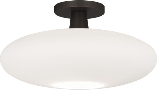 Robert Abbey Z2039 Ovo Modern Deep Patina Bronze Flush Mount Lighting Fixture 