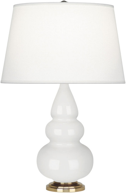 Robert Abbey TRIPLE-LILY-PEARL-ACCENT-LAMP Triple Gourd Contemporary Lily Glazed Ceramic Table Lamp 